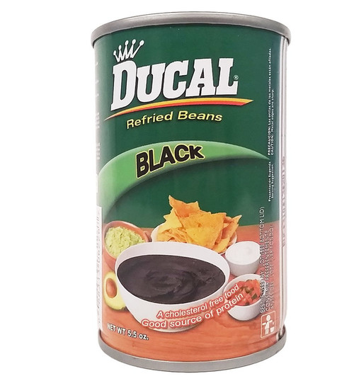 Ducal Refried Black Beans 5.5 Oz - Frijoles Negros Refritos (pack Of 36)