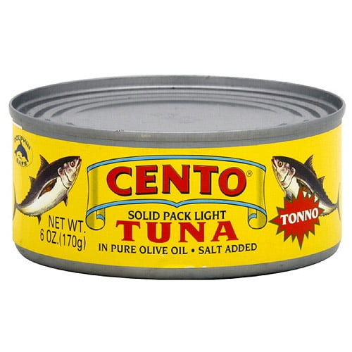 Cento Solid Pack Light Tuna, 5 Oz (pack Of 24)
