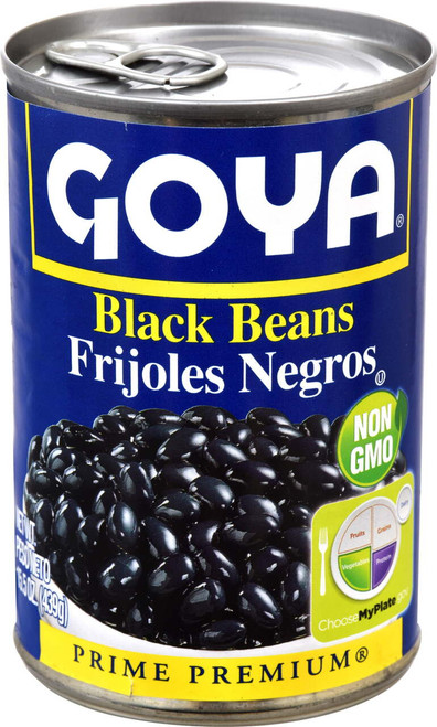 Goya Black Beans, 15.5 Oz (4 Pack)
