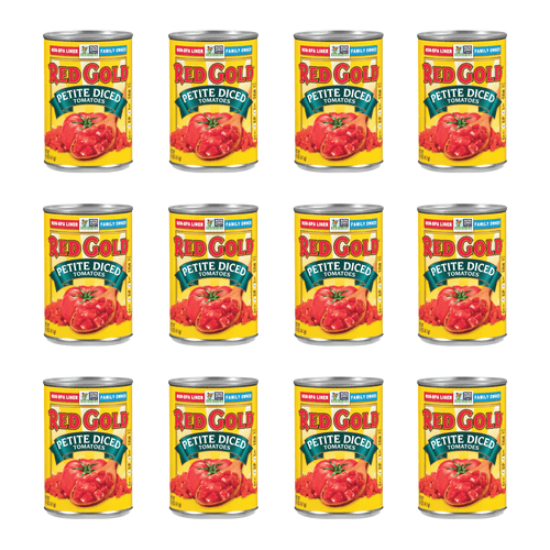 Red Gold Petite Diced Tomatoes, Kosher And Gluten Free, 14.5 Ounce Cans, 12-pack