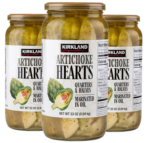 3 Pack | Kirkland Signature Artichoke Hearts, 33 Oz