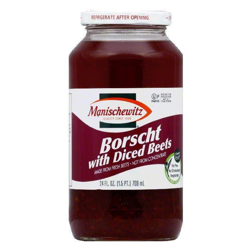 Manischewitz Borscht With Shredded Beets, 24 Oz (pack Of 12)
