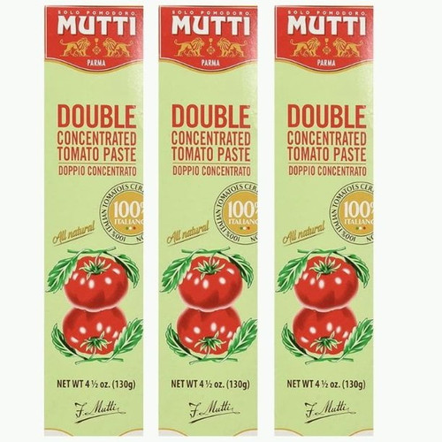 Mutti Tomato Paste Double Concentrato, 4.5 Oz (pack Of 3)