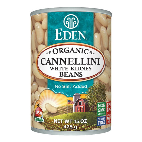 Eden Foods Organic Cannellini White Kidney Beans -- 29 Oz Pack Of 4