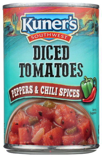 Kuner Diced Tomatoes Chili Spices, 14.5 Oz
