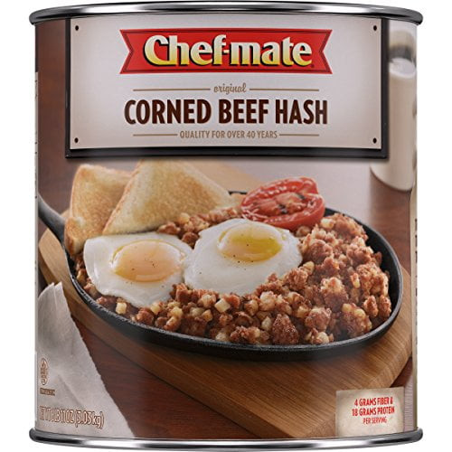 Chef-mate Corned Beef Hash, Canned Food And Canned Meat, 6 Lb 11 Oz