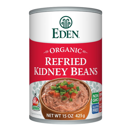 Eden Foods Organic Refried Kidney Beans -- 15 Oz
