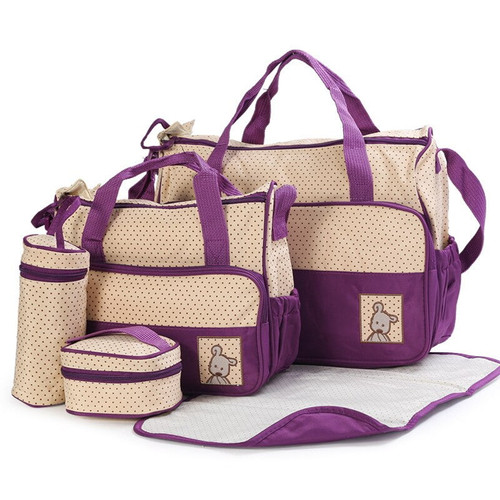 Tancuzo Diaper Bag Tote Set Baby Bags For Mom,purple