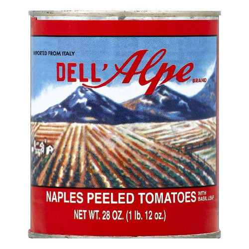 Dell Alpe Peeled Naples Tomatoes, 28 Oz (pack Of 12)