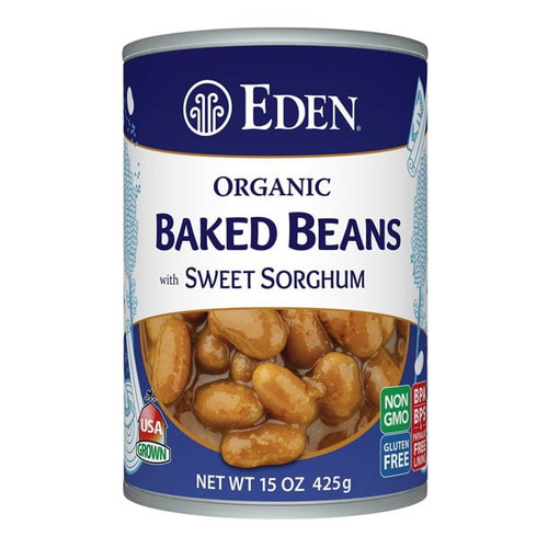 Eden Foods Organic Baked Beans Gluten Free Sweet Sorghum -- 15 Oz Pack Of 4