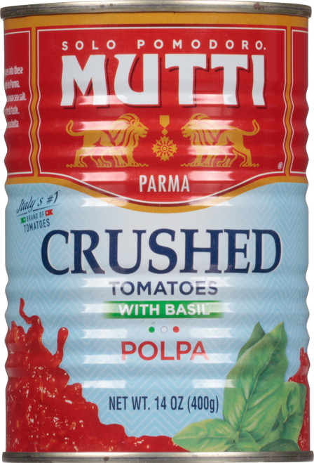 Mutti® Crushed Tomatoes (polpa) With Basil, 14 Oz, Can