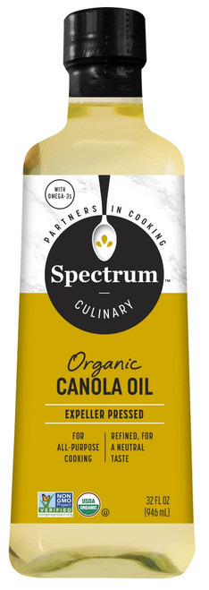 (12 Pack)spectrum Naturals Organic Refined Canola Oil, 32 Fl Oz.