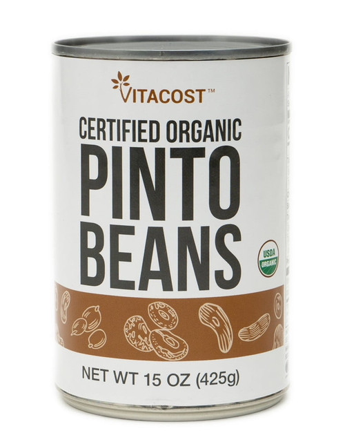 Certified Organic Pinto Beans - Non-gmo And Gluten Free -- 15 Oz (425 G)