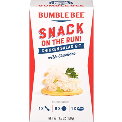 Bumble Bee Snack On The Run! Chicken Salad With Crackers Kit, 3.5 Ounce Kit (pack Of 12), High Protein Snack Food, Canned Chicken, Made With Chicken Breast, Healthy Snacks For Adults