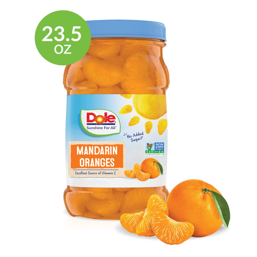Dole Mandarin Oranges In 100% Juice Jar, 23.5 Oz