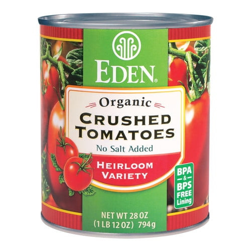 Eden Foods Organic Crushed Tomatoes No Salt Added Heirloom Variety -- 28 Pack Of 3