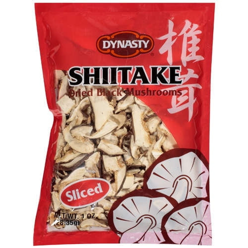 Dynasty: Sliced Dried Black Mushrooms Shiitake, 1 Oz