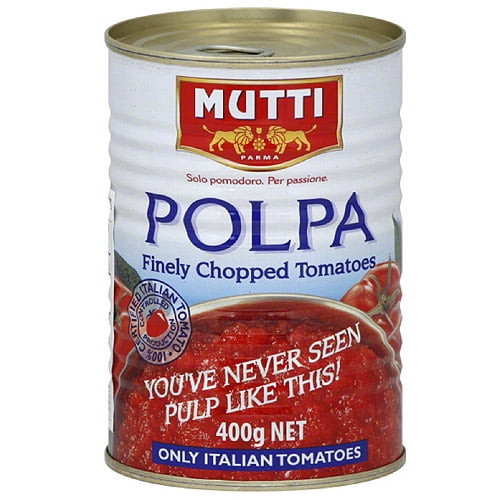 Mutti Polpa Finely Chopped Tomatoes, 14 Oz, (pack Of 12)