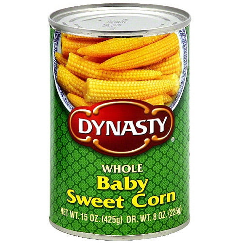 Dynasty Whole Baby Sweet Corn, 15 Oz (pack Of 12)
