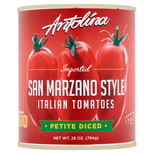 Antolina Imported San Marzano Style Petite Diced Italian Tomatoes, 28 Oz [pack Of 12]
