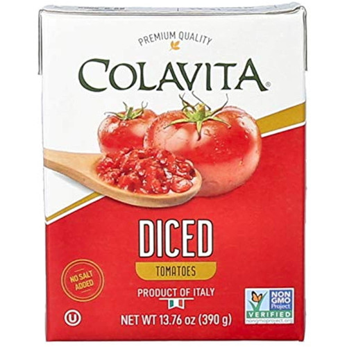 Colavita Italian Diced Tomatoes, Tetra Recart Box, Eco-friendly, Sustainable 13.76 Ounce (pack Of 16)