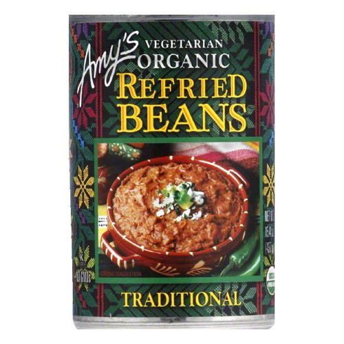 Amys Refried Beans Traditional, 15.4 Oz (pack Of 12)