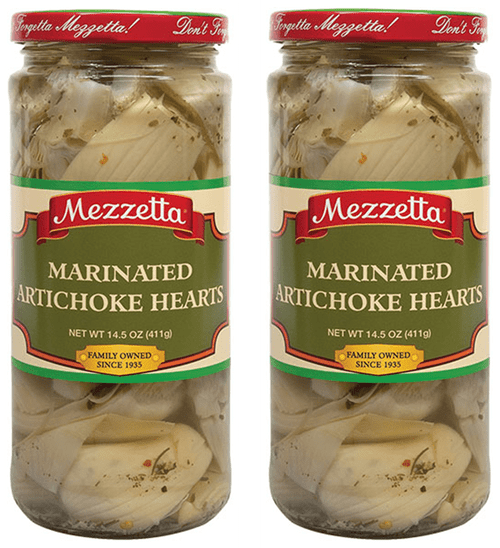 Mezzetta Marinated Quartered Artichoke Hearts, 2-pack 14.5 Oz. Jars