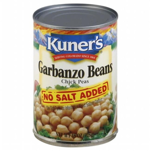 Kuners Bean Garbanzo No Salt-15 Oz -pack Of 12
