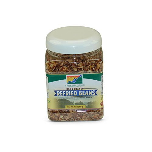 Mother Earth Products Dehydrated Fast Cooking Refried Bean Mix, Quart Jar, 11 Ounce (pack Of 1)