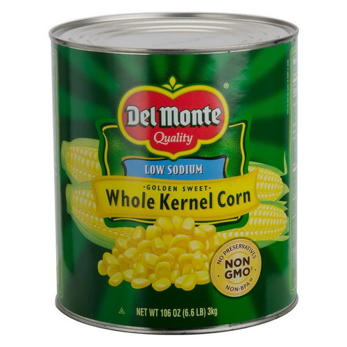 (price/case)del Monte 2004499 Golden Sweet Whole Kernel Corn Low Sodium Delmonte 6/101oz Cans