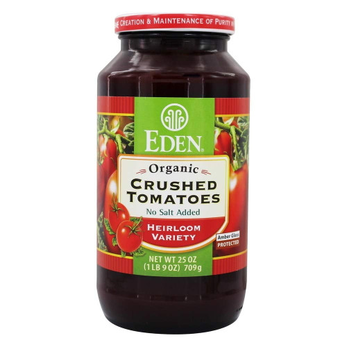 Eden Foods Organic Crushed Tomatoes No Salt Added Heriloom Variety -- 14 Oz Pack Of 2