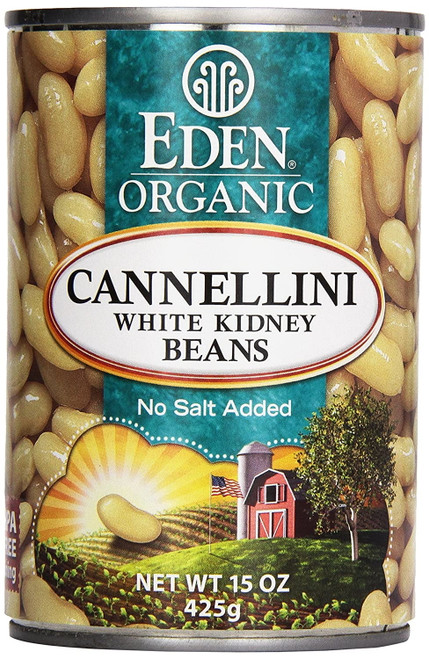 Eden Foods Organic Cannellini White Kidney Beans -- 15 Oz Pack Of 4