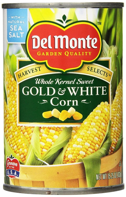 Del Monte Gold And White Corn, 15.25 Ounce