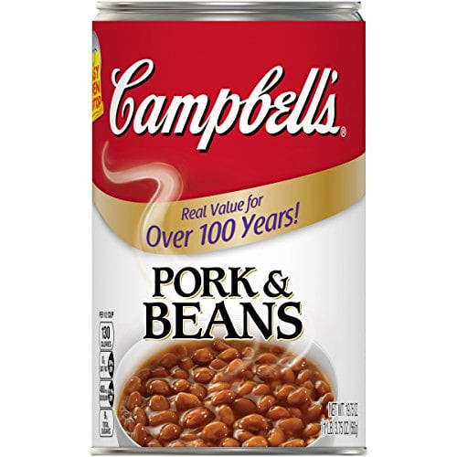 Campbell's Canned Beans, Pork And Beans, 19.75 Oz. Can (pack Of 12)