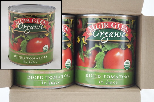 (price/pack)muir Glen Organic Diced Tomatoes 102 Ounce Bottle - 6 Per Case
