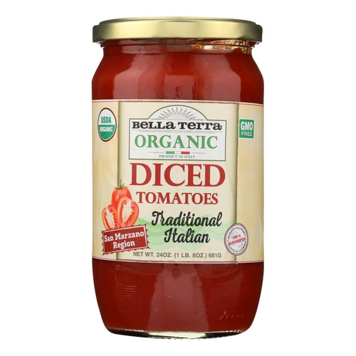 Bella Terra San Marzano Region Diced Tomatoes 24 Oz Pack Of 2