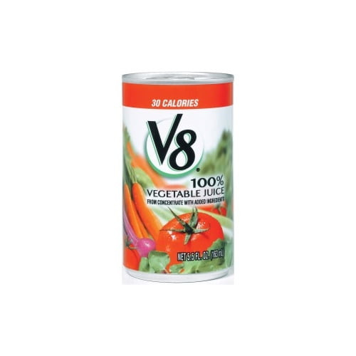 V8 Original Vegetable Juice Ready-to-drink - Vegetable Flavor - 5.50 Fl Oz (163 Ml) - Can - 48 / Carton