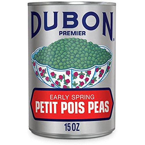 Dubon Premier Petit Pois Peas, Canned Green Peas, 15 Oz (pack Of 6 Cans)