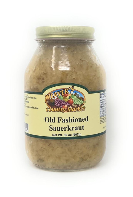Weaver's Country Market Sauerkraut (1 Quart Jar)