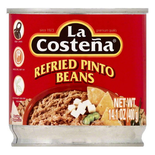 La Costena Refried Pinto Beans, 14.1 Oz (pack Of 12)