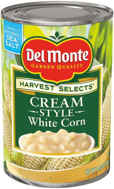 Del Monte White Corn Cream Style, 14.75 Oz (case Of 12)
