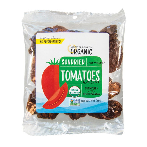 Mediterranean Organic Sundried Roma Tomatoes Halves, 3 Oz