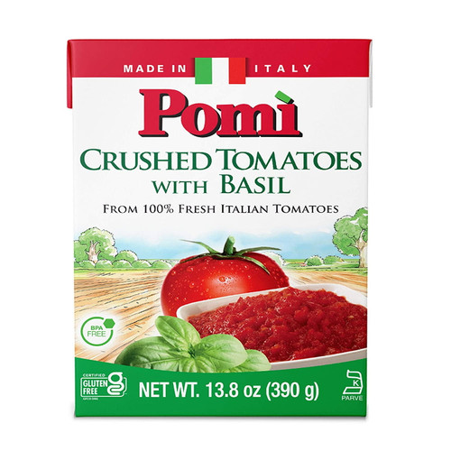 Pomi Crushed Tomatoes With Basil -- 13.8 Oz Pack Of 3