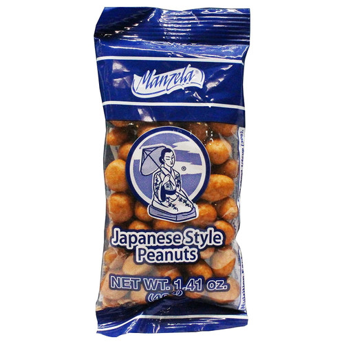 Manzela Snacks Japanese Style Peanuts Cacahuate Estilo Japones (100 X 1.41 Oz. Bags)