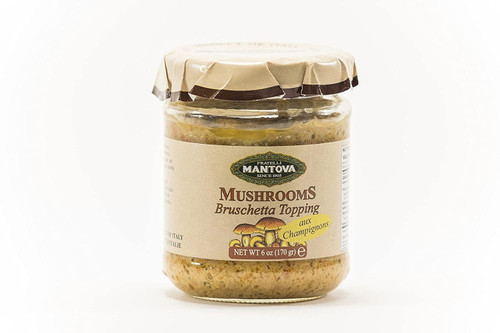 Mantova Mushroom Bruschetta Topping -- 6 Oz Pack Of 3