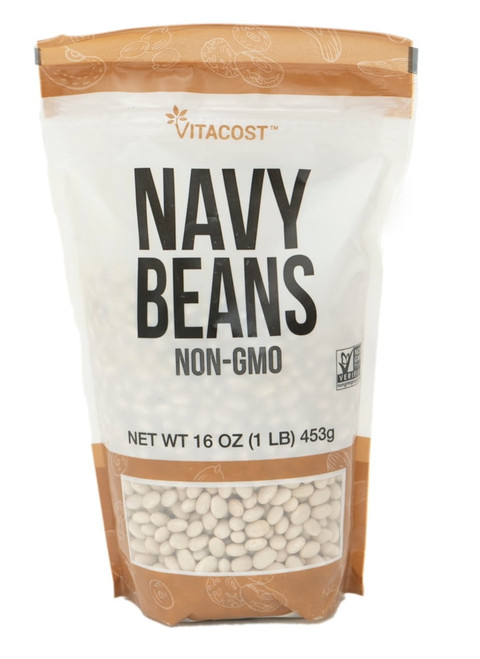Vitacost Navy Beans - Non-gmo And Gluten Free -- 16 Oz (1 Lb) 453g