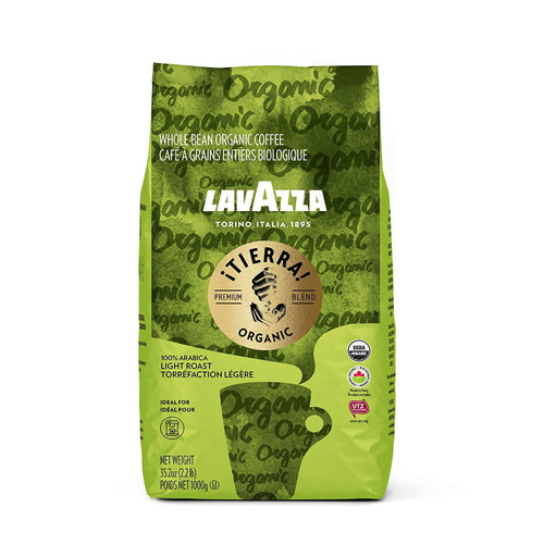 Lavazza Organic Tierra! Whole Bean Coffee Blend, Italian Roast, 2.2 Pound (packaging May Vary)