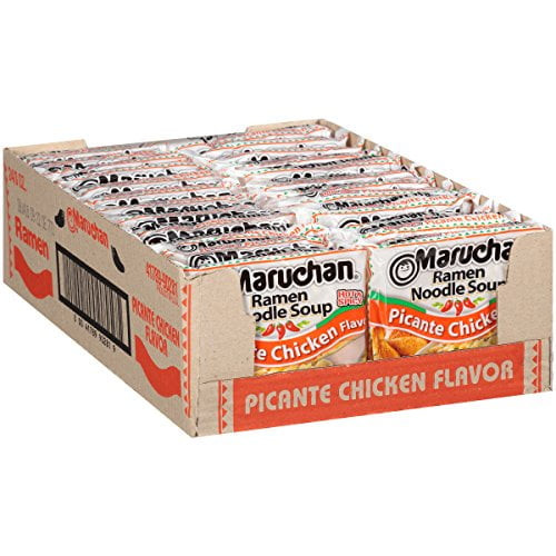 Maruchan Ramen Picante Chicken, 3.0 Oz, Pack Of 24