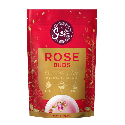 Suncore Foods Gluten-free Rose Buds Superbloom, 1.5oz, Tea, No Caffeine