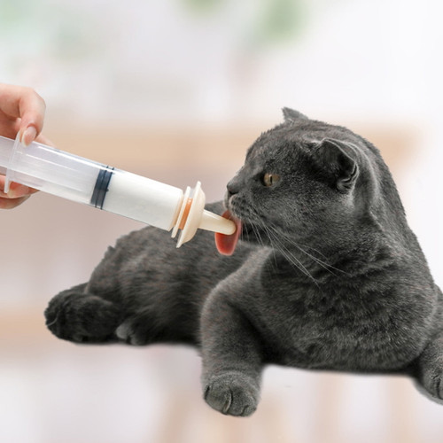 Visland 1set Pet Feeding Nipple With Precise Scale For Kitten And Puppy Silicone Feeding Pacifier For Pets And Wildlife